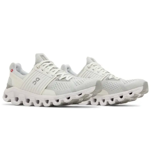 On Running Shoes - ON Womens Cloudswift Running Comfort Sneaker In Glacier White/Grey Size 9 Active
